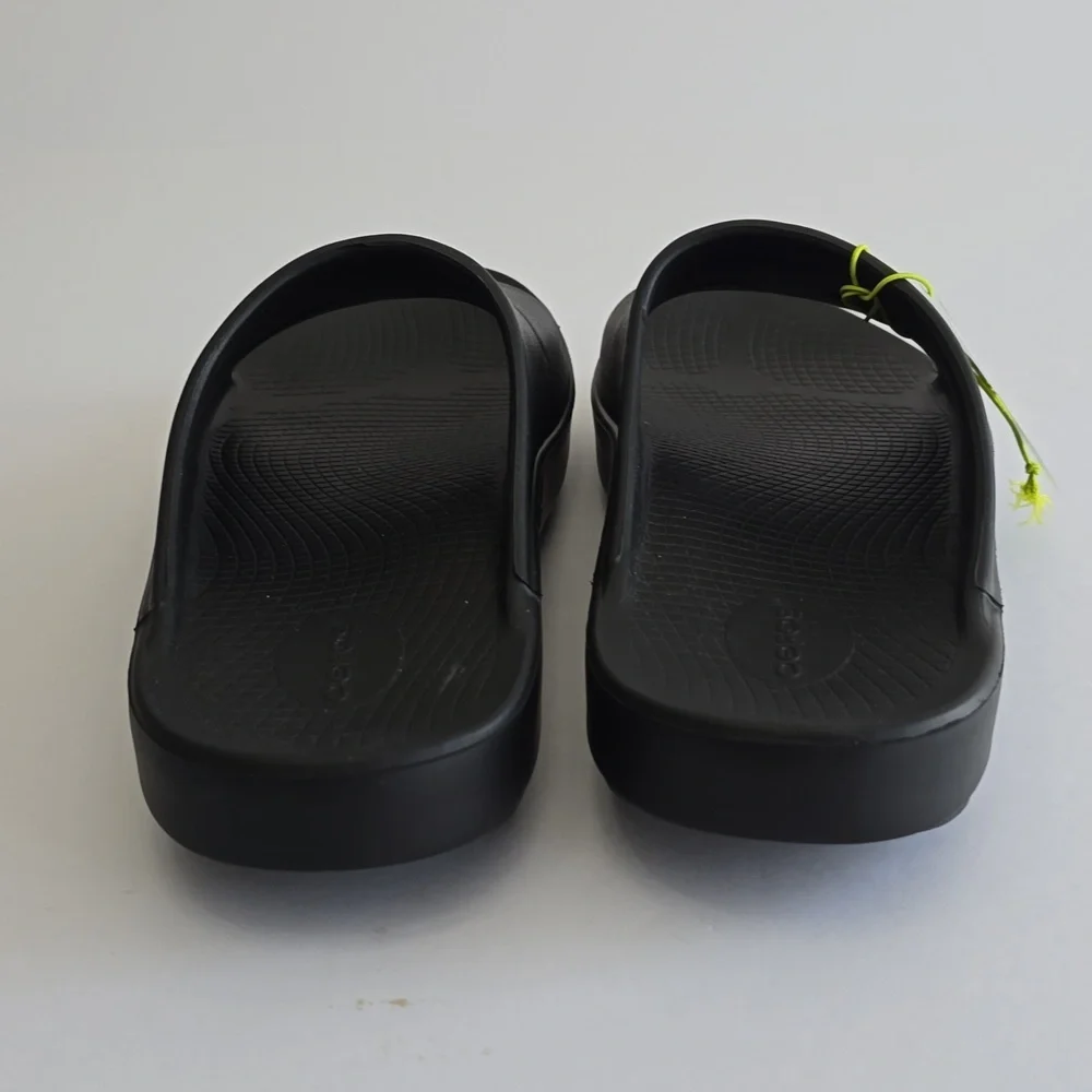 NWT OOFOS Oofoam Ooahh Slide Sandal Unisex Black Size Men 13 Women 15